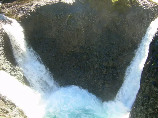 Cascadas y aguas de los Saltos del Petrohué